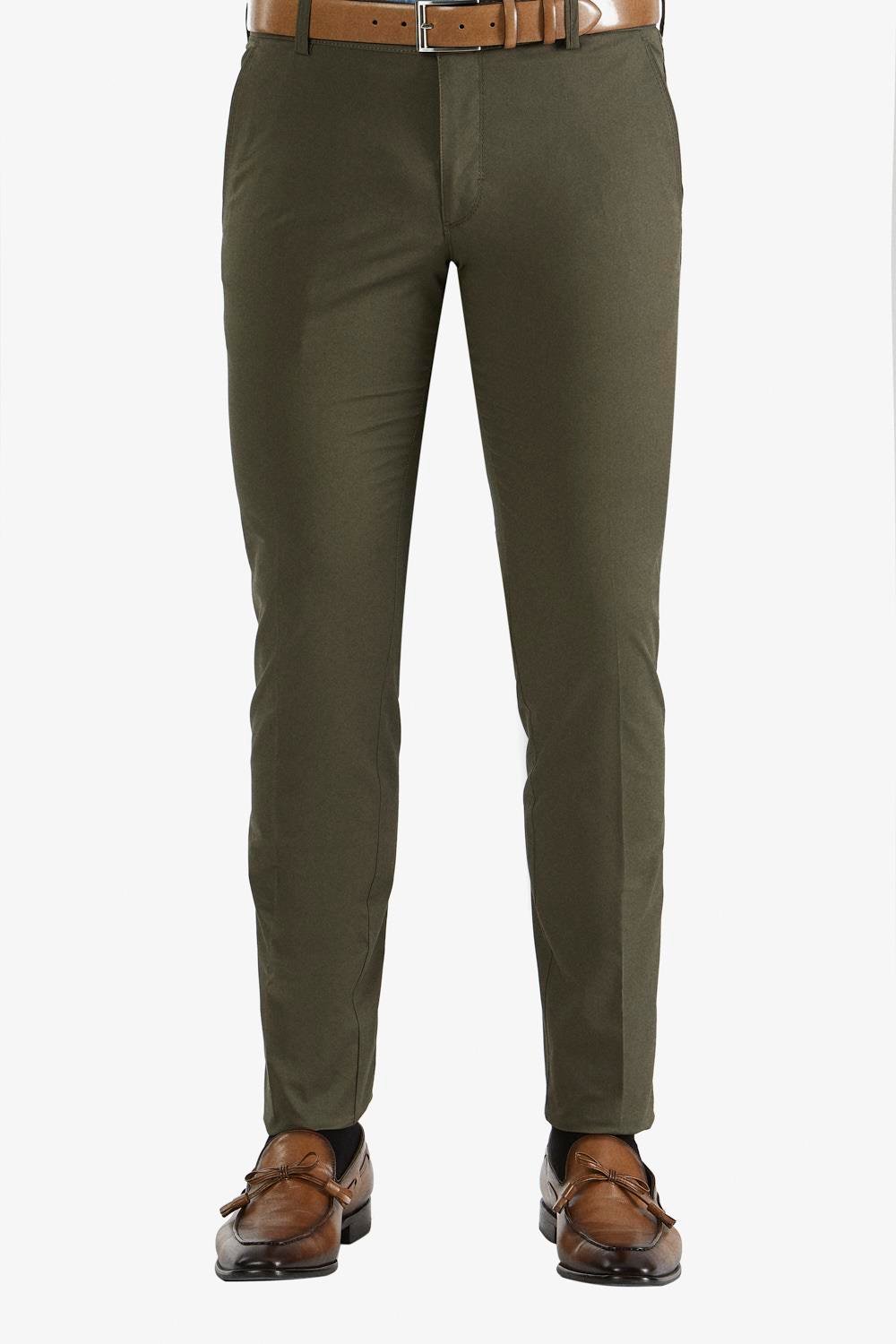 P 1050 Slim Fit Haki Spor Pantolon