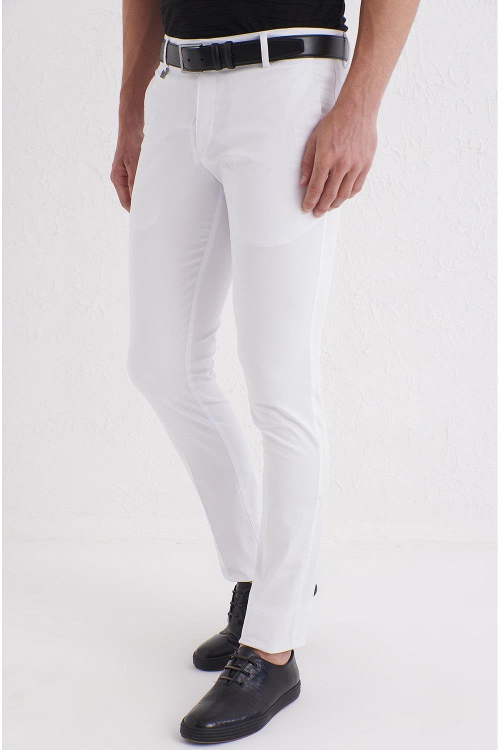 P 1073 Beyaz Spor Pantolon