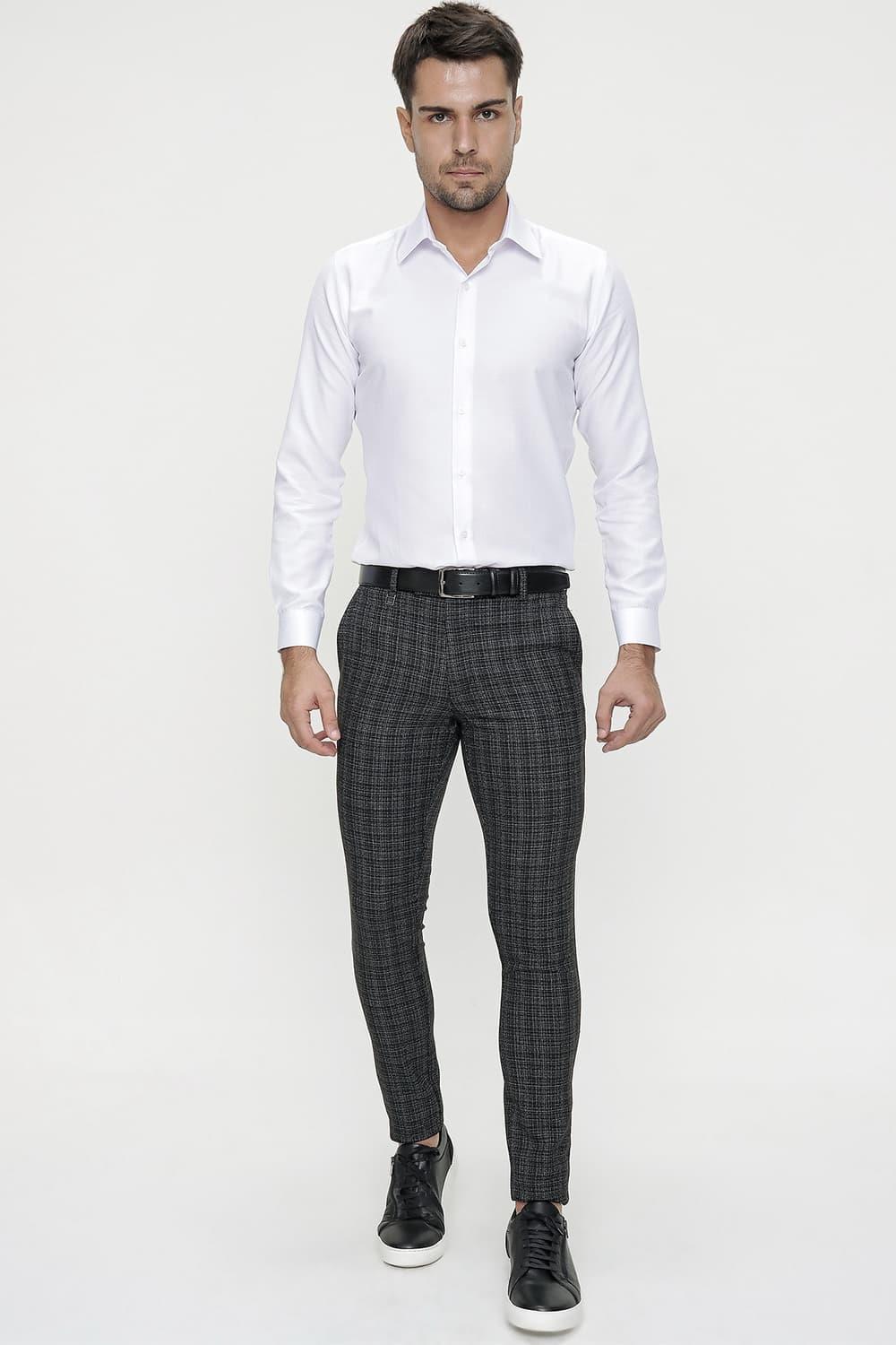 P 1082 Slim Fit Siyah Spor Pantolon