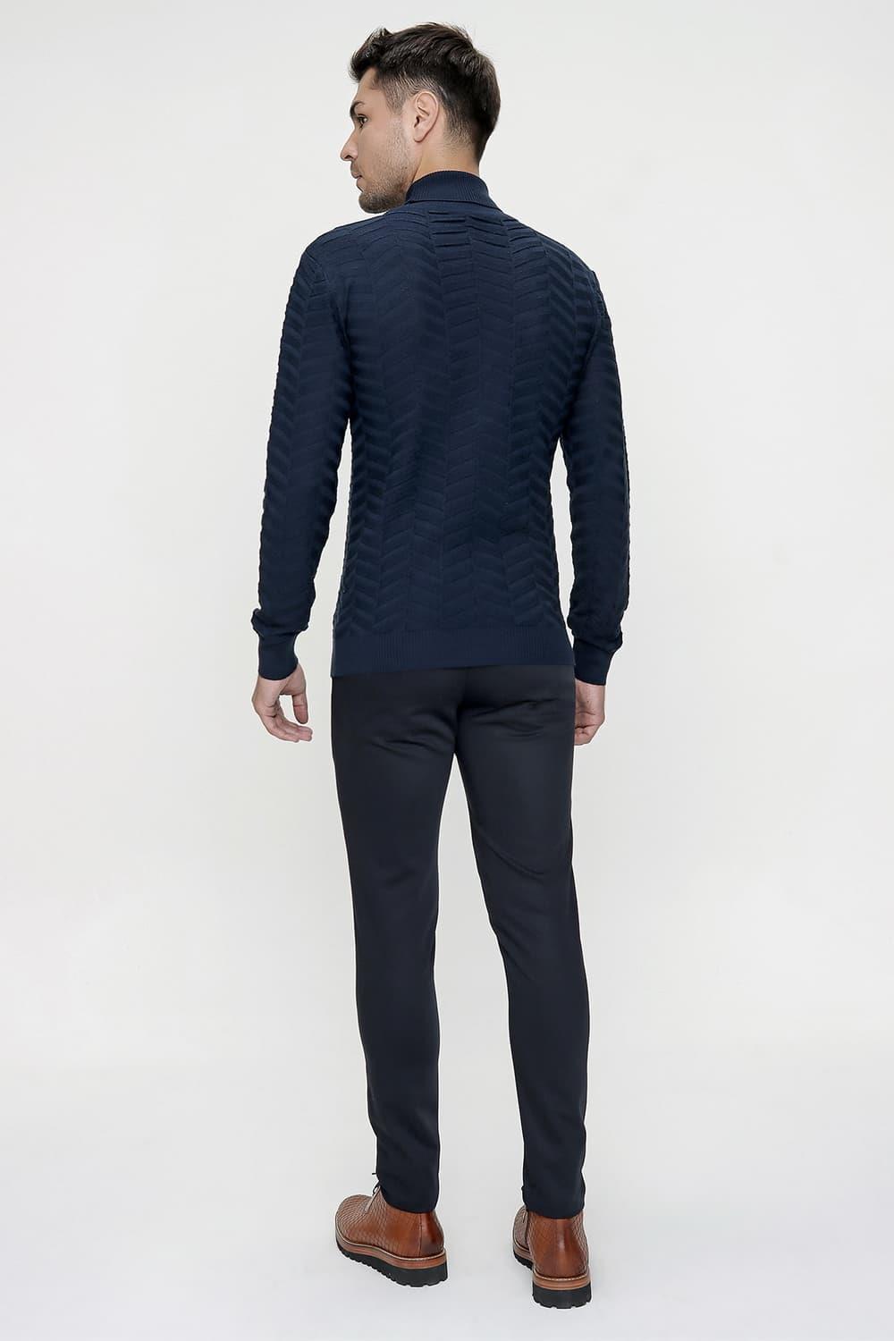 P 1084 Slim Fit Lacivert Spor Pantolon