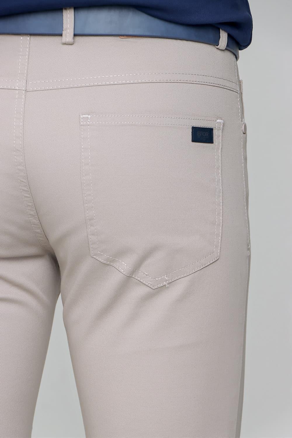 P 1087 Slim Fit Bej Spor Pantolon