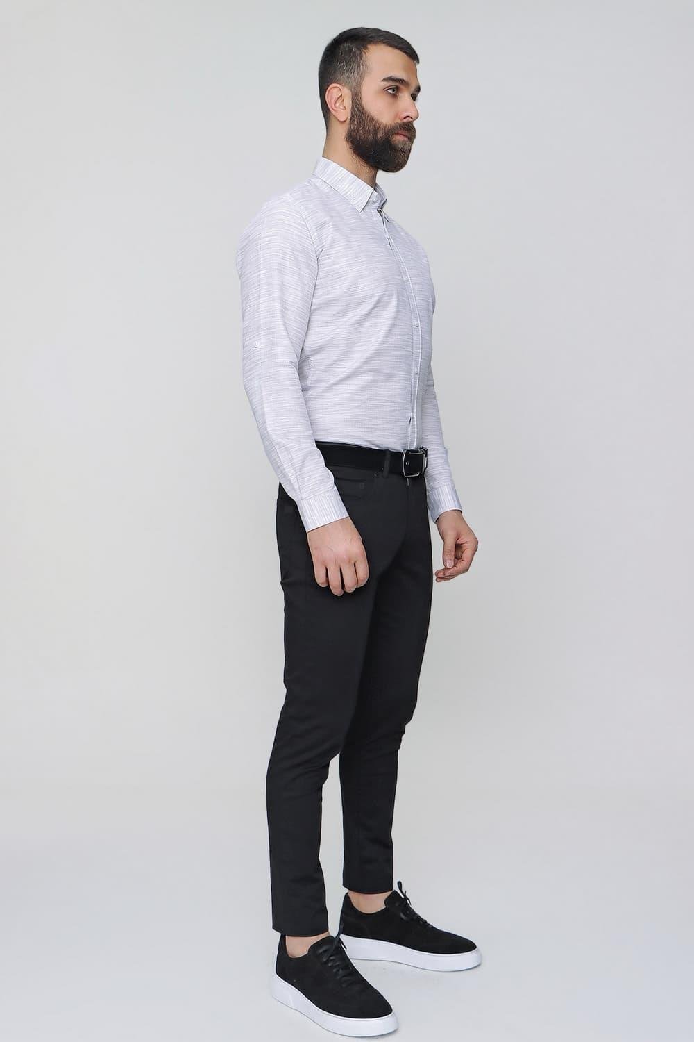 P 1087 Slim Fit Siyah Spor Pantolon