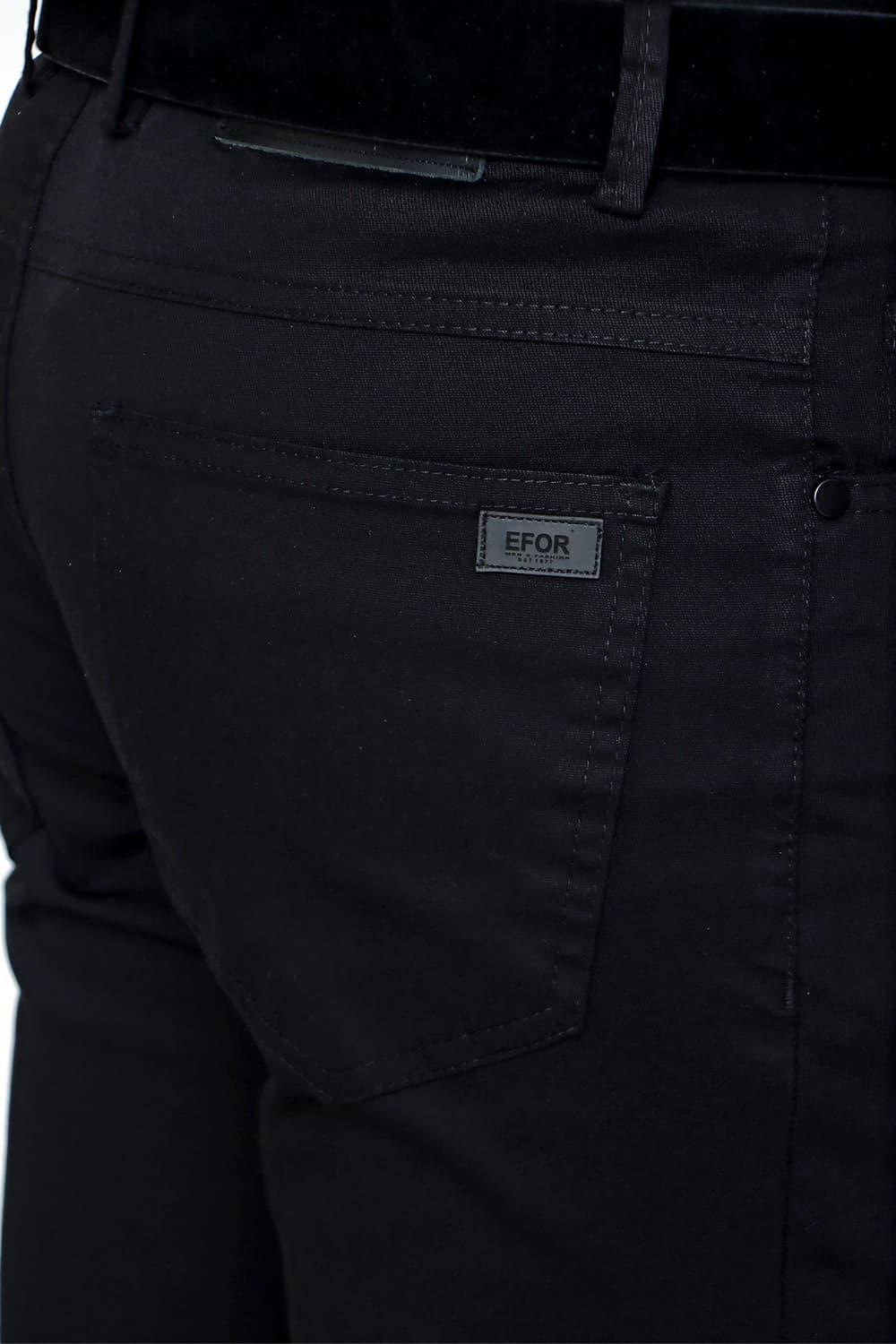 P 1087 Slim Fit Siyah Spor Pantolon