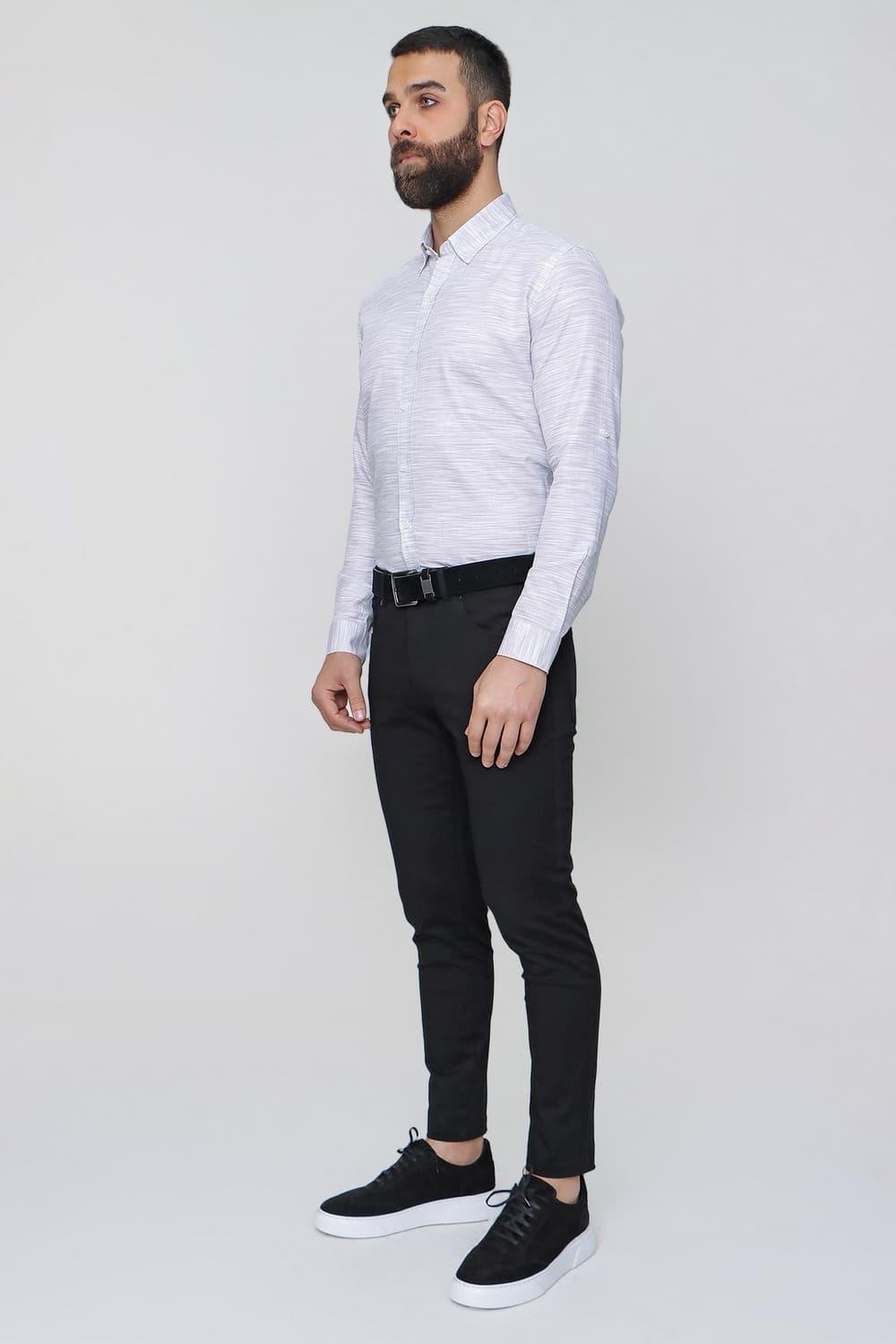 P 1087 Slim Fit Siyah Spor Pantolon