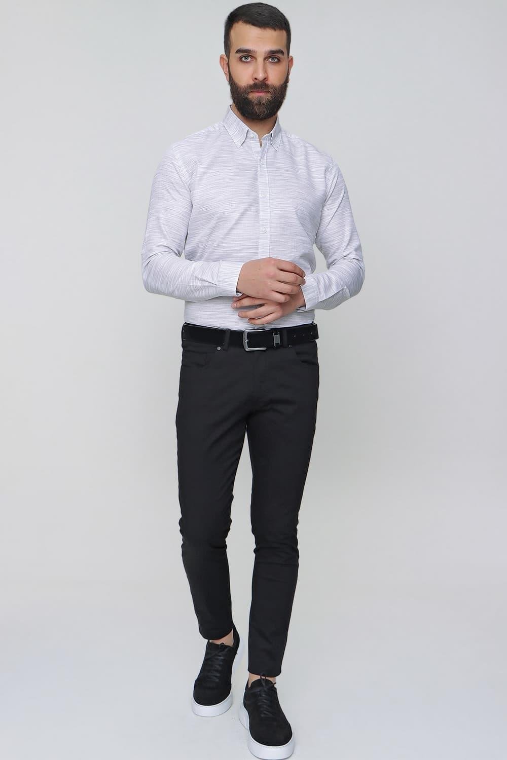 P 1087 Slim Fit Siyah Spor Pantolon