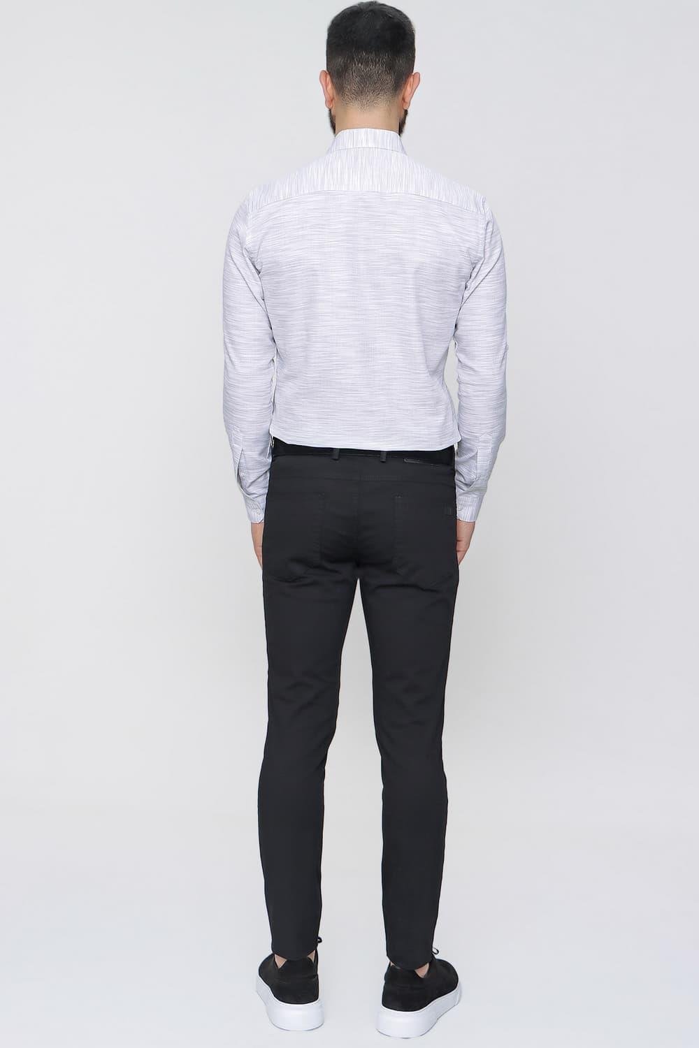 P 1087 Slim Fit Siyah Spor Pantolon