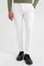 P 1088 Slim Fit Yan Cep Esnek Pamuklu Casuel Beyaz Pantolon