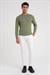 P 1088 Slim Fit Yan Cep Esnek Pamuklu Casuel Beyaz Pantolon