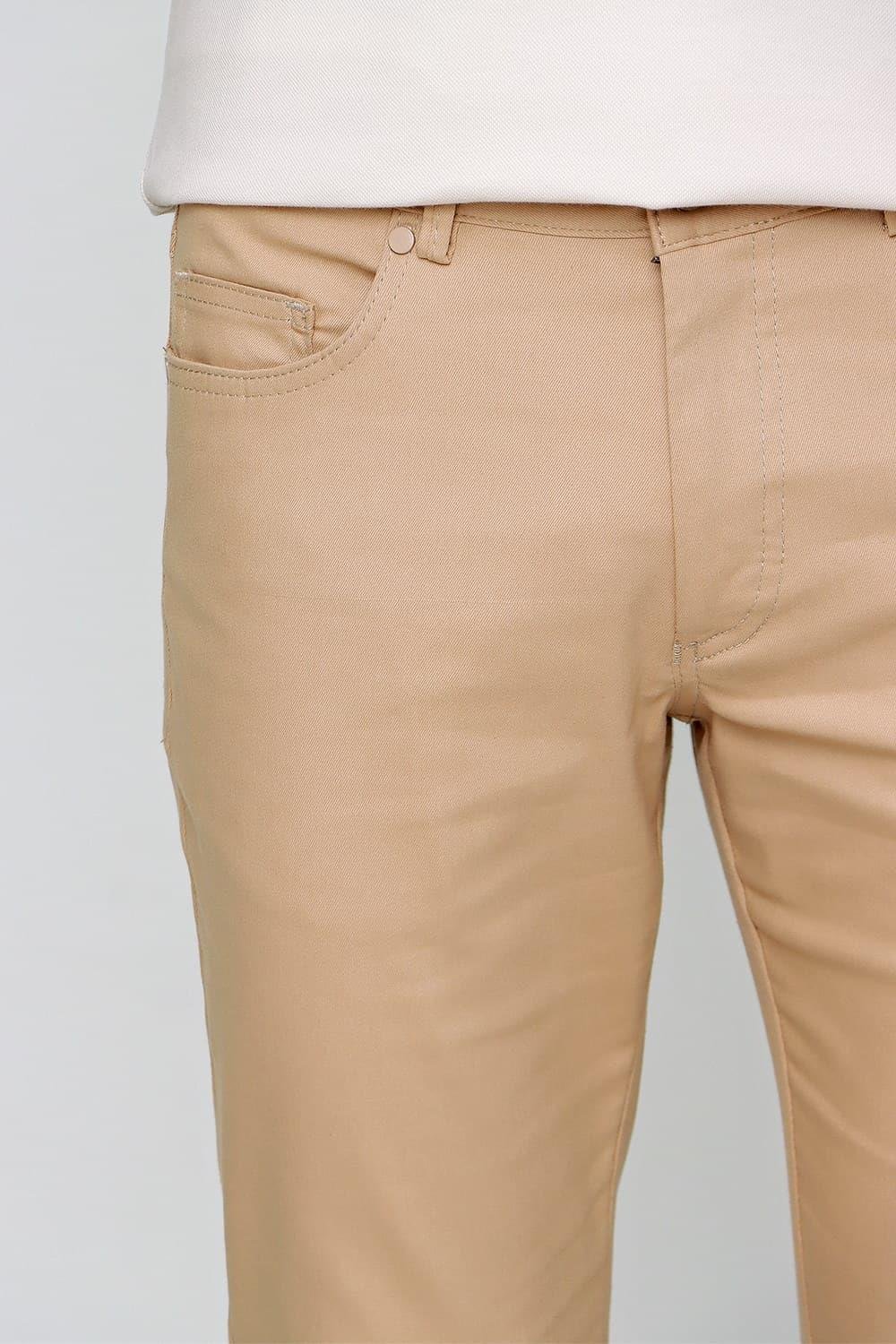 P 1089 Slim Fit Camel Spor Pantolon