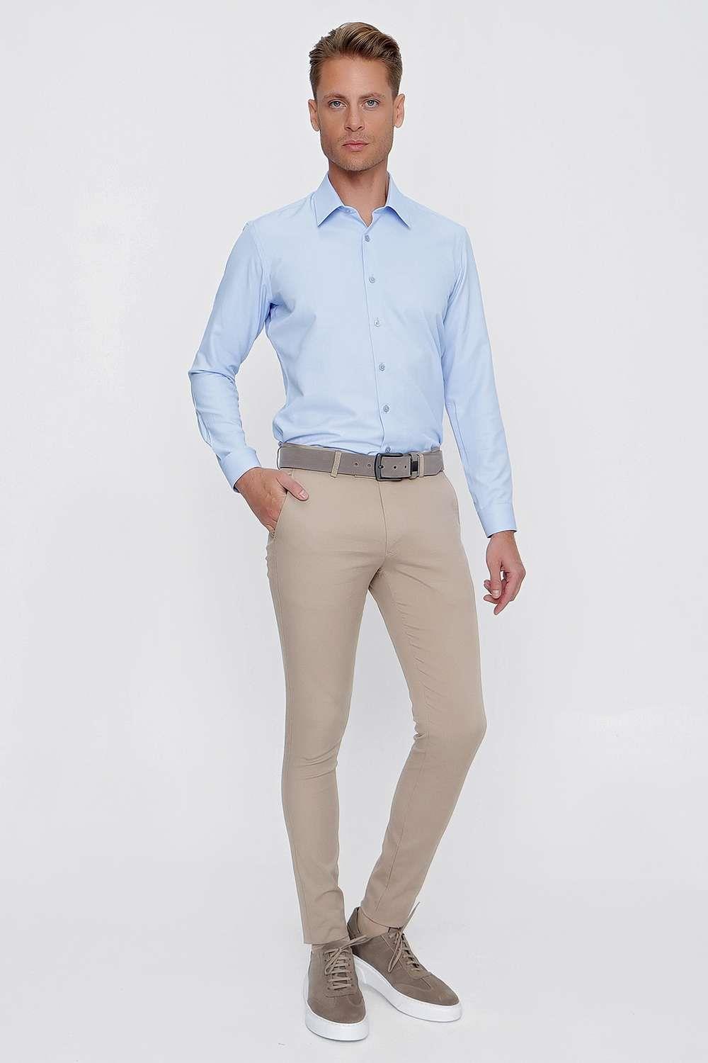 P 1100 Slim Fit Bej Spor Pantolon
