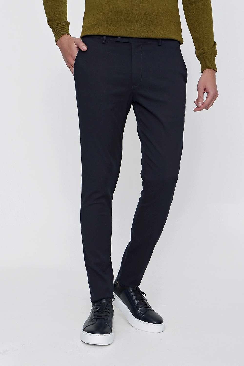 P 1100 Slim Fit Lacivert Spor Pantolon