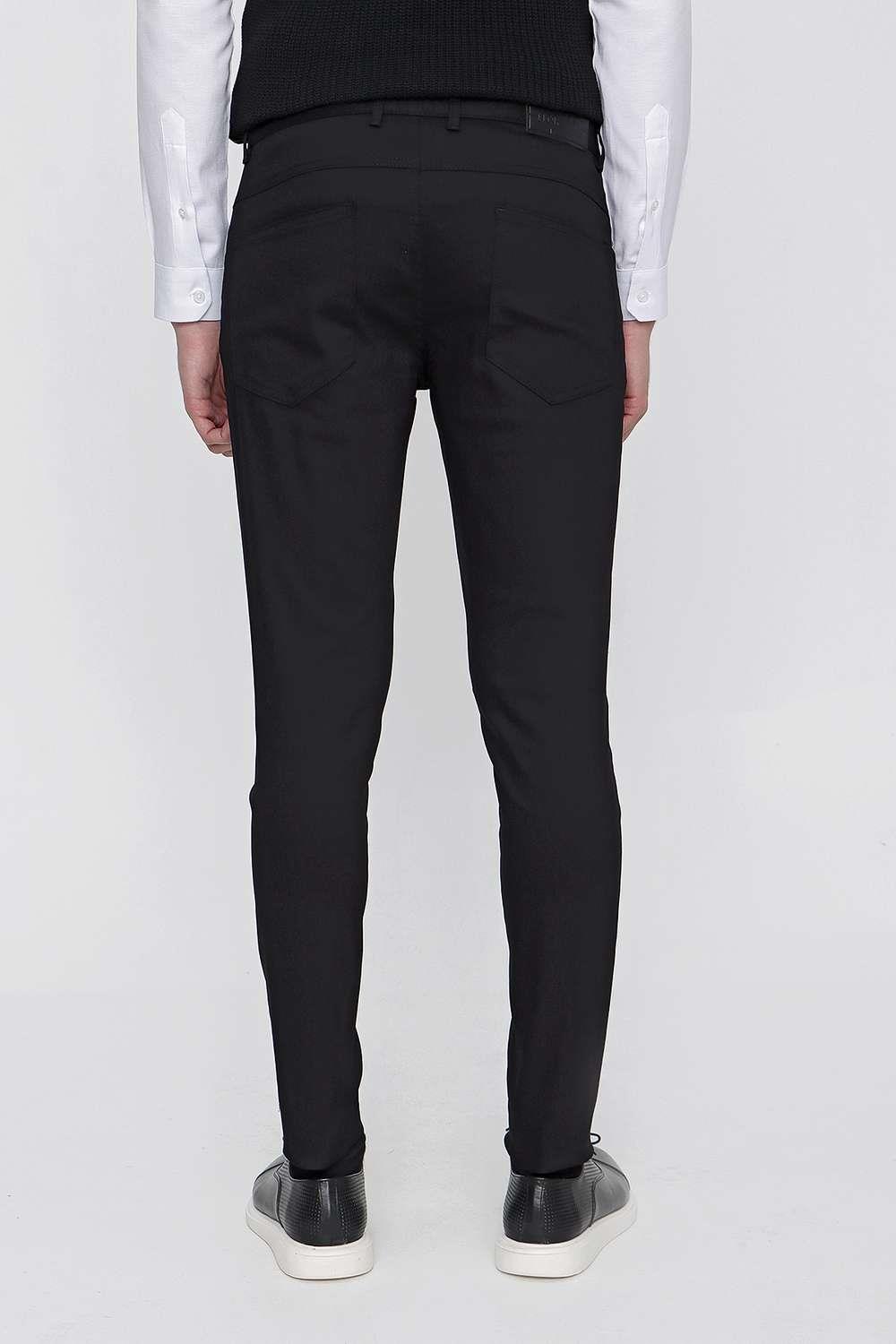 P 1101 Slim Fit Siyah Spor Pantolon