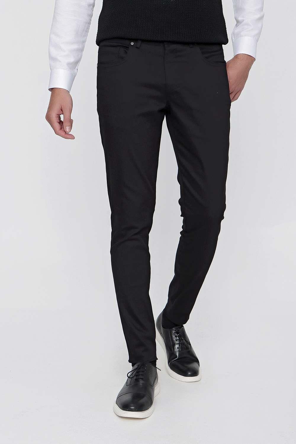 P 1101 Slim Fit Siyah Spor Pantolon