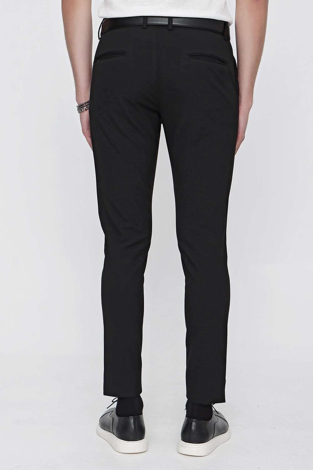 P 1102 Slim Fit Siyah Spor Pantolon