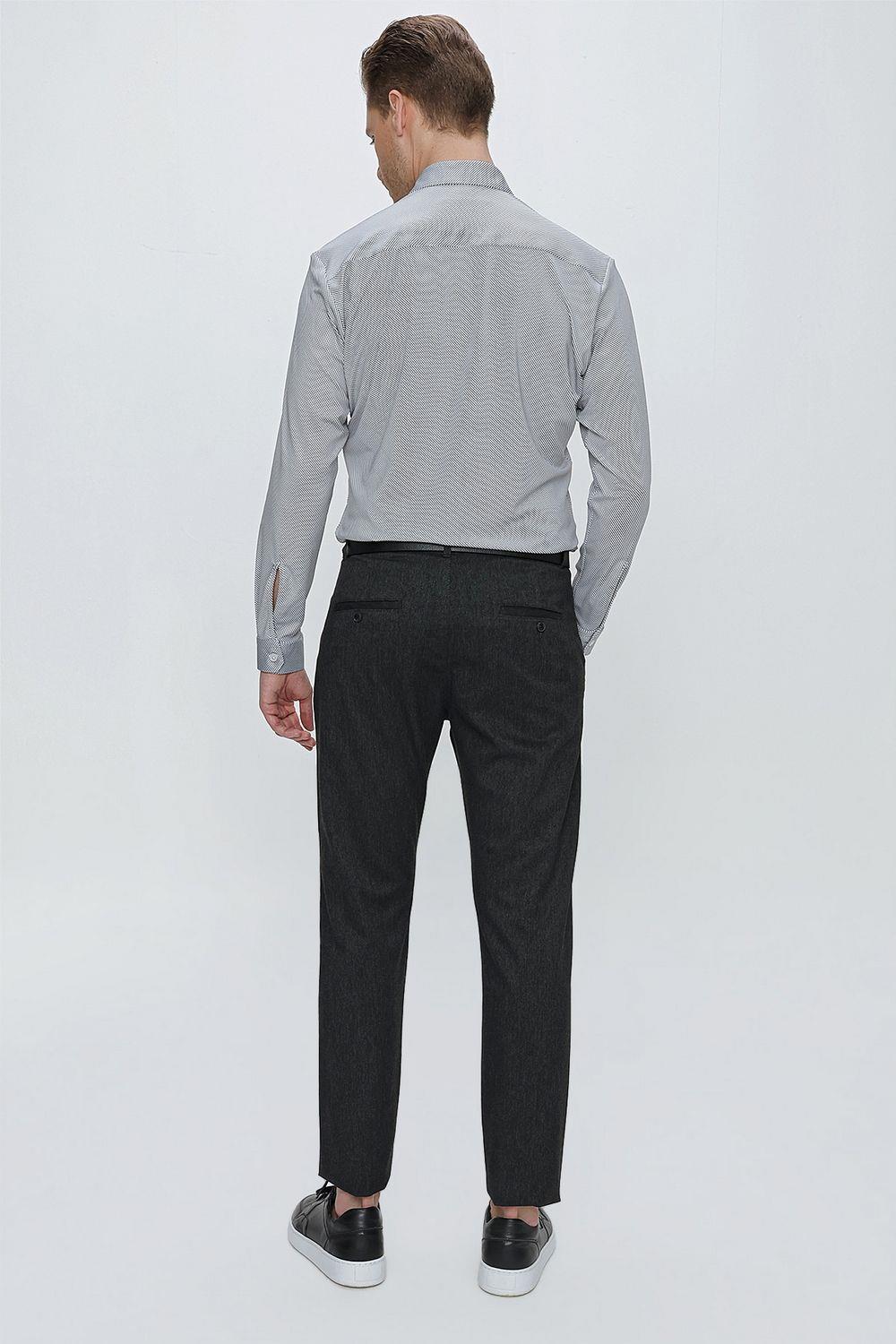 P 1104 Slim Fit Siyah Spor Pantolon