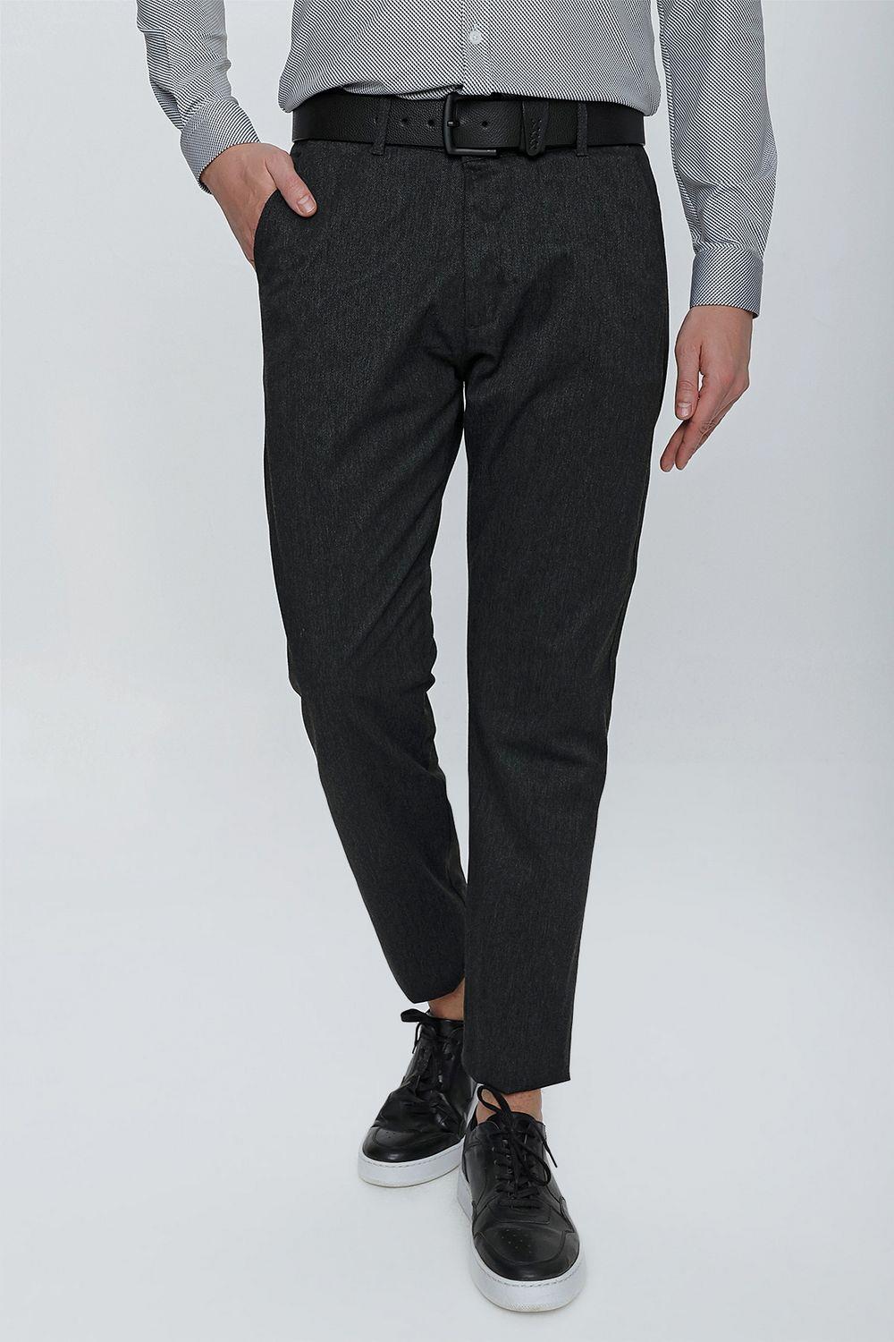 P 1104 Slim Fit Siyah Spor Pantolon