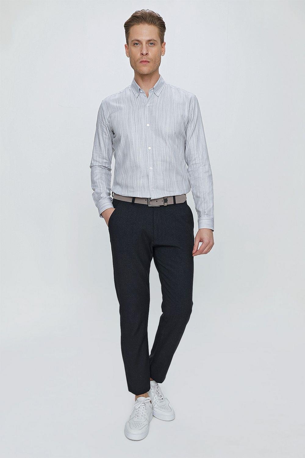 P 1105 Slim Fit Siyah Spor Pantolon