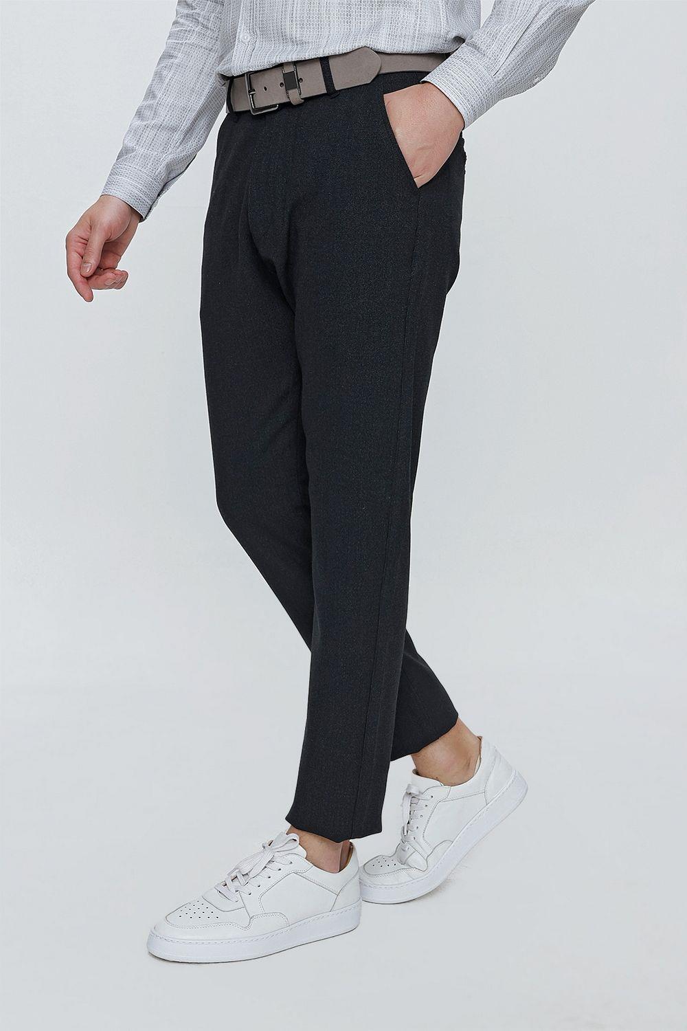 P 1105 Slim Fit Siyah Spor Pantolon