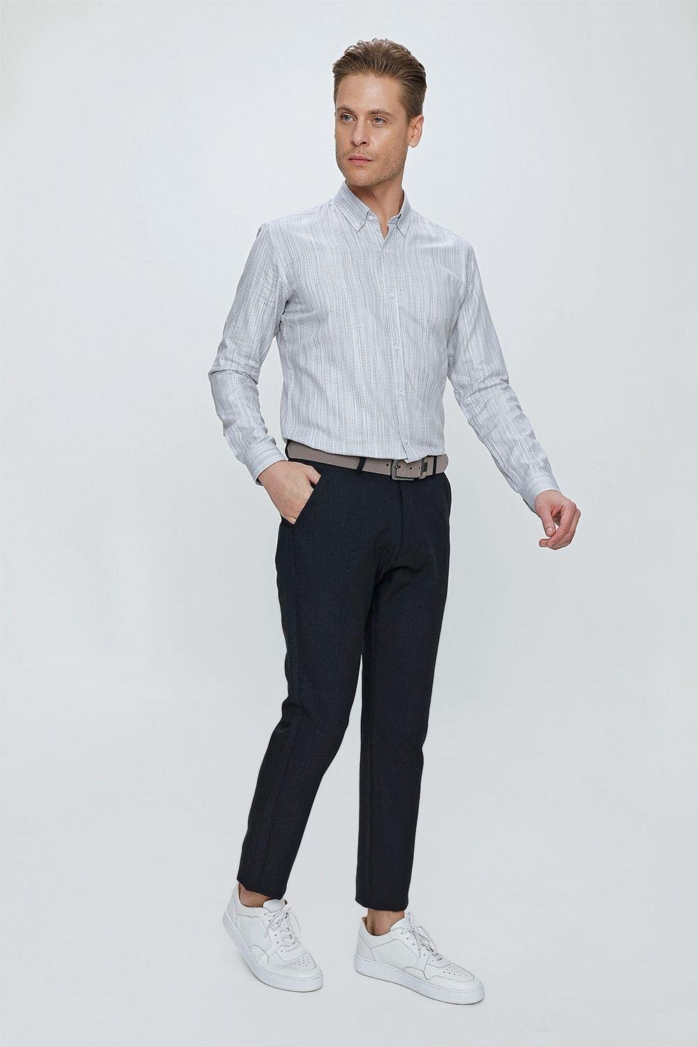 P 1105 Slim Fit Siyah Spor Pantolon