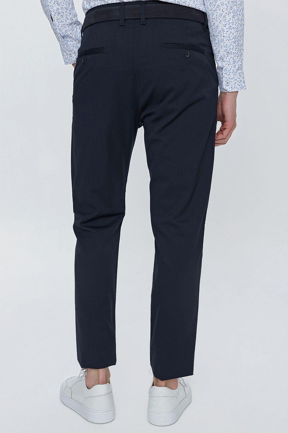 P 1108 Slim Fit Lacivert Spor Pantolon