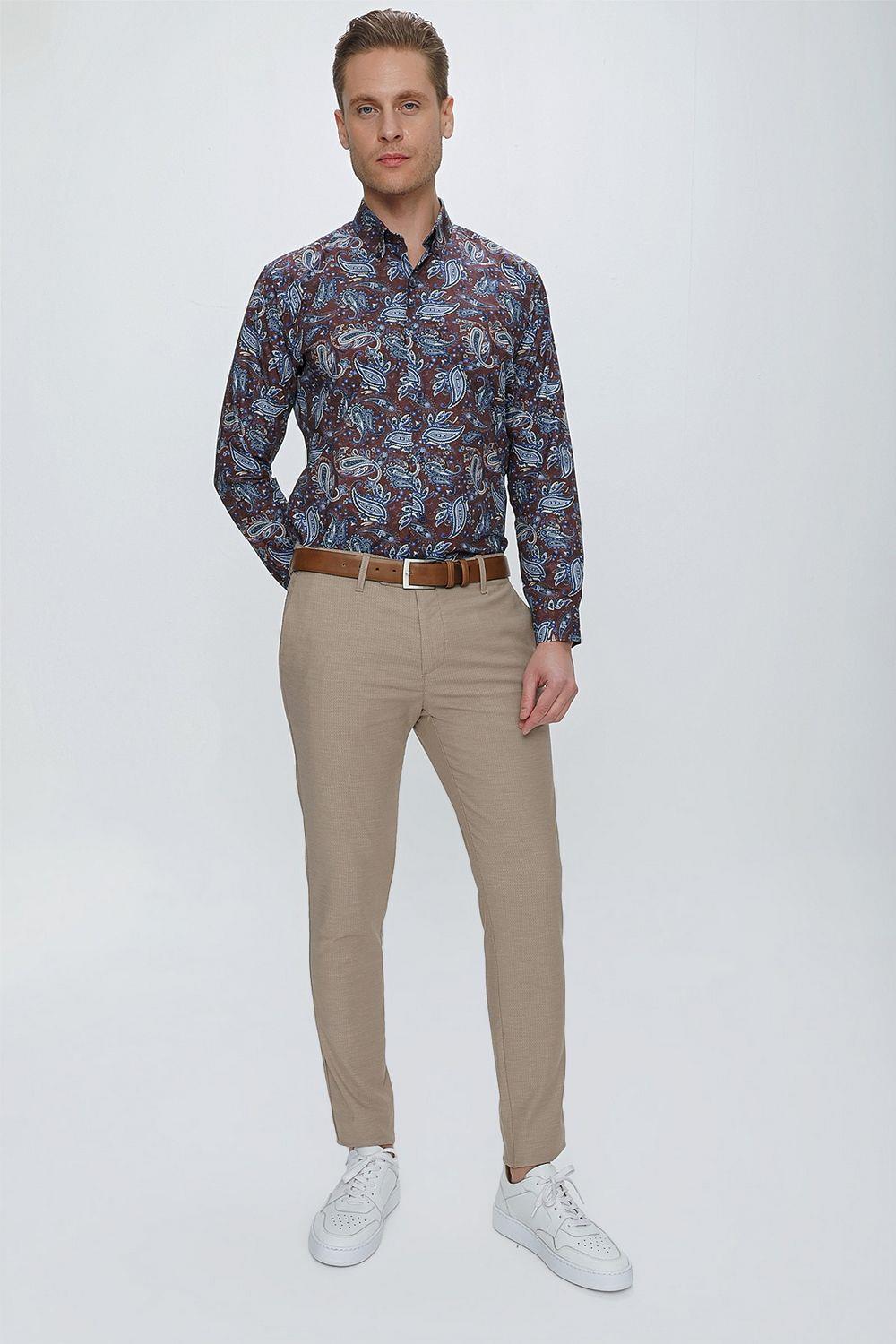 P 1111 Slim Fit Taba Spor Pantolon