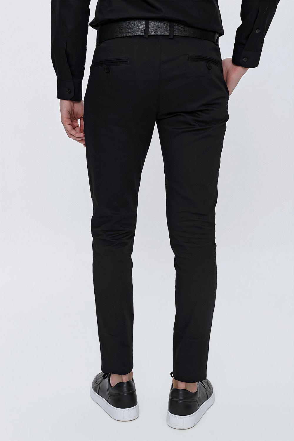 P 1112 Slim Fit Siyah Spor Pantolon