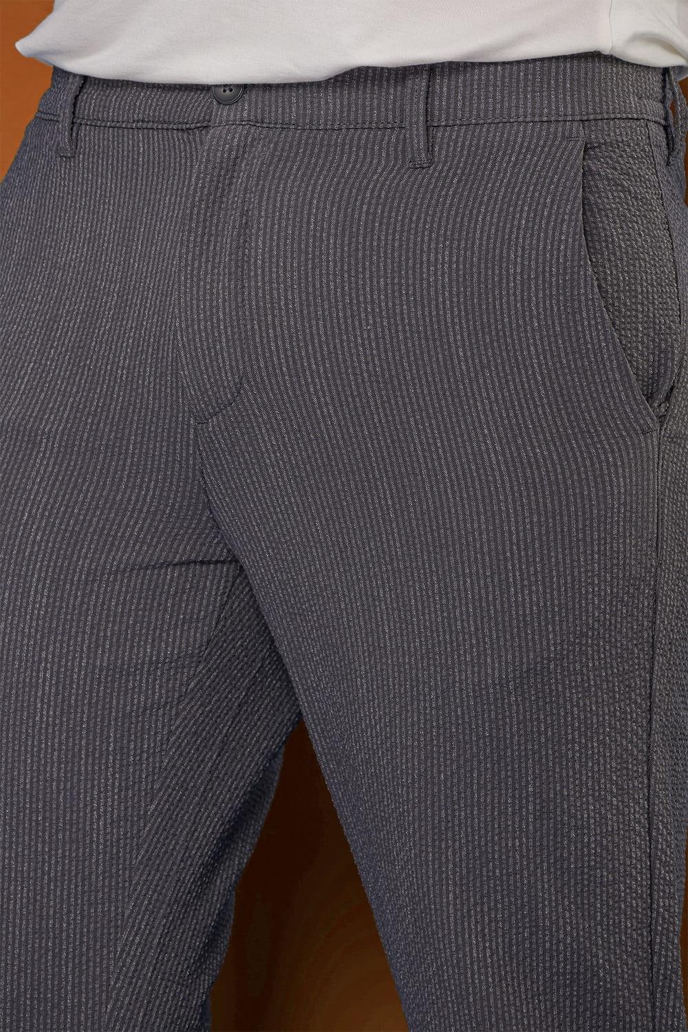 P 1113 Slim Fit Füme Spor Pantolon