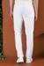 P 1116 Slim Fit Beyaz Spor Pantolon