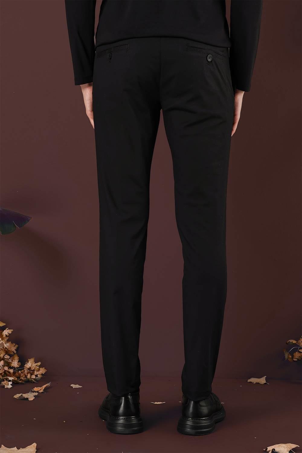 P 1125 Slim Fit Siyah Spor Pantolon
