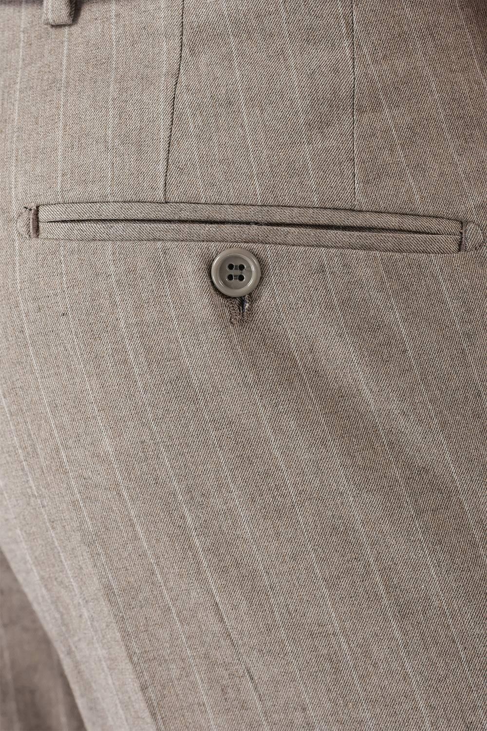 P 1133 Slim Fit Bej Spor Pantolon