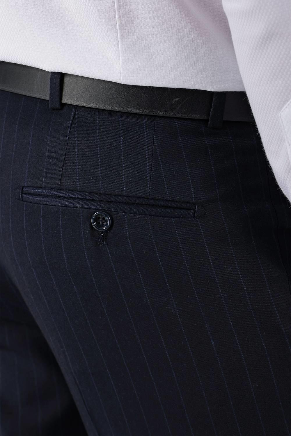 P 1134 Slim Fit Lacivert Spor Pantolon