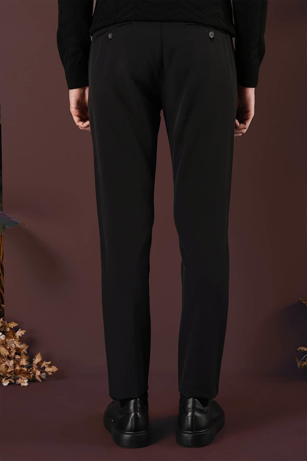 P 1135 Slim Fit Siyah Spor Pantolon