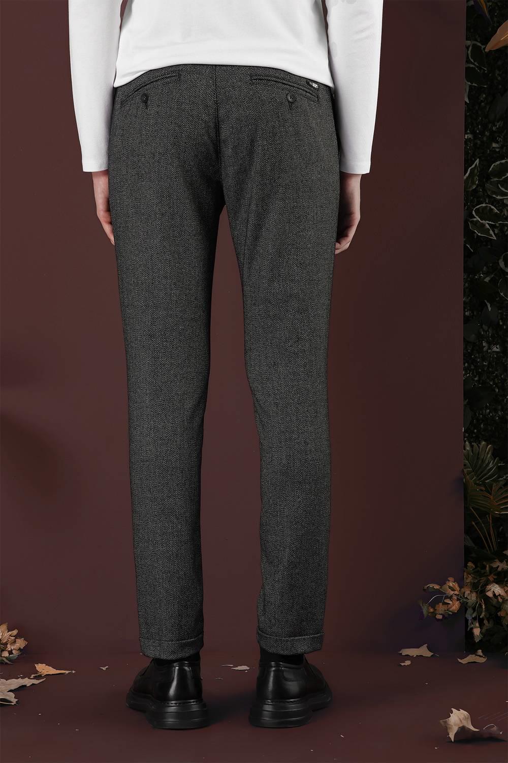 P 1138 Slim Fit Siyah Klasik Pantolon