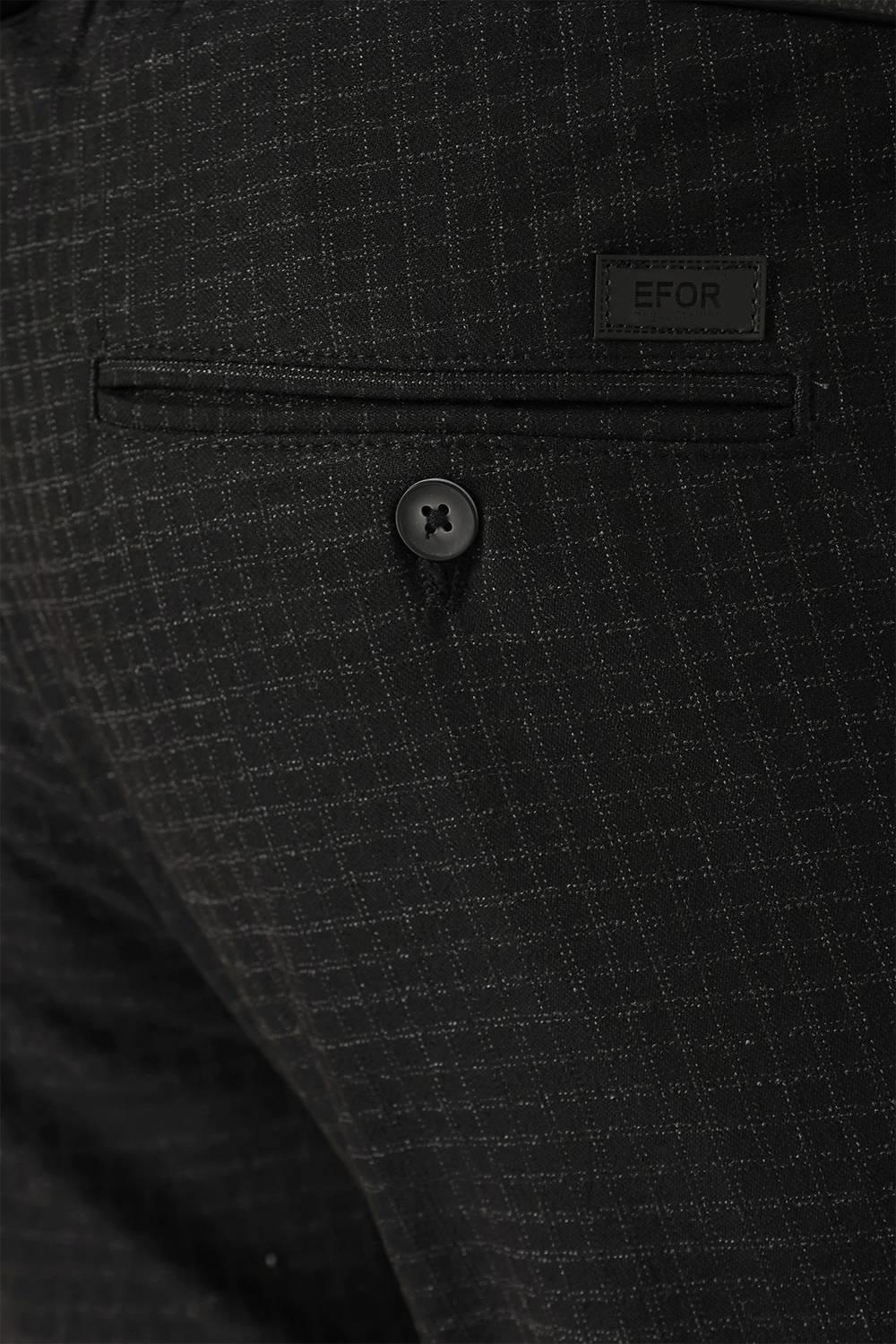P 1141 Slim Fit Siyah Klasik Pantolon