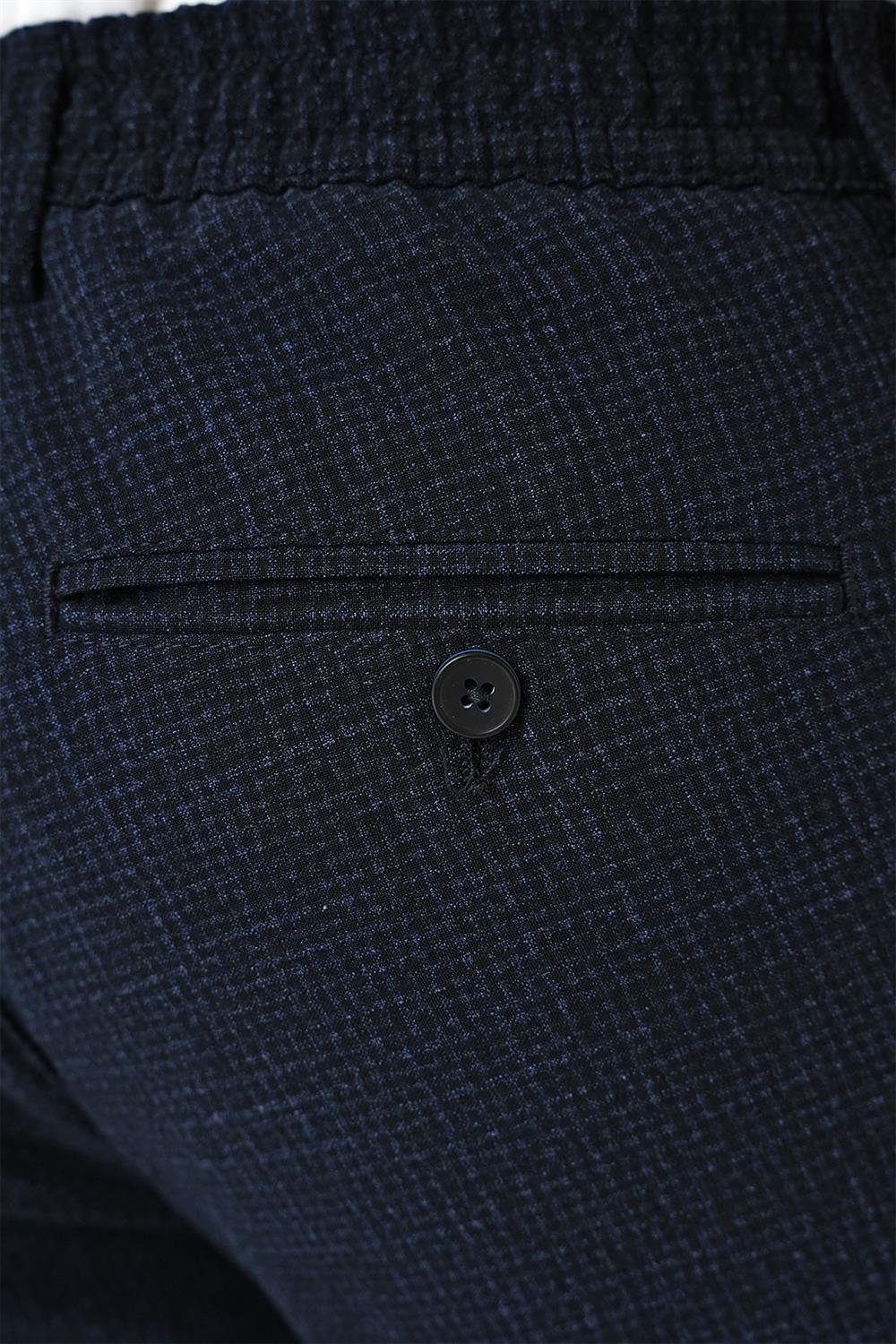P 1149 Slim Fit Lacivert-2 Klasik Pantolon