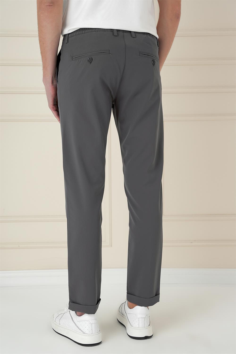 P 1150 Slim Fit Füme Klasik Pantolon