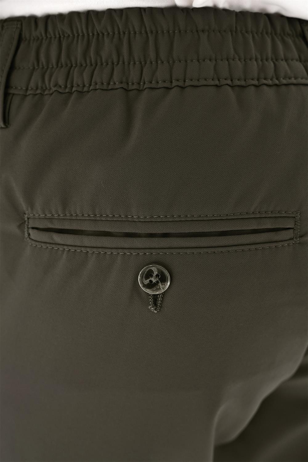 P 1150 Slim Fit Haki Klasik Pantolon