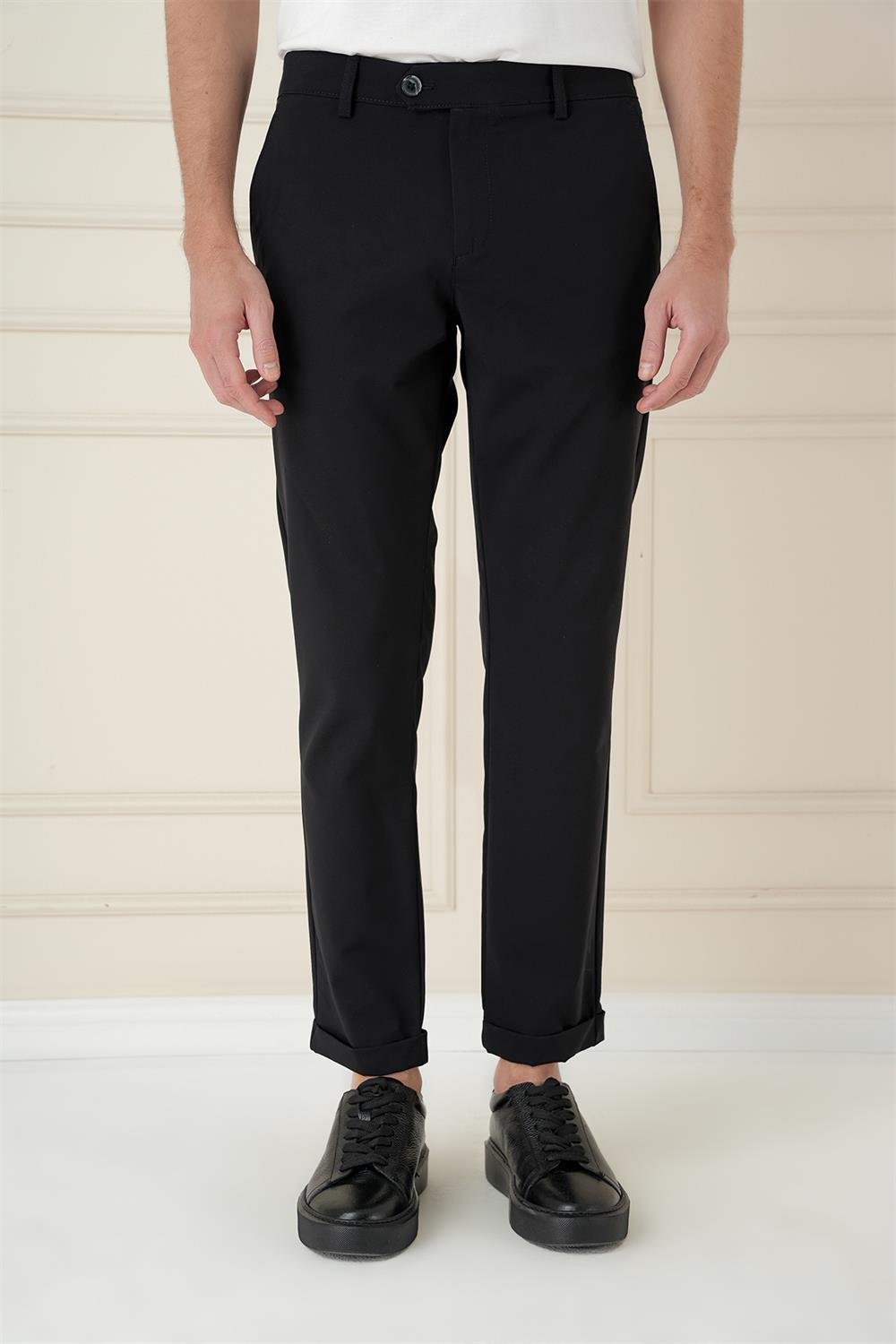 P 1150 Slim Fit Siyah Klasik Pantolon