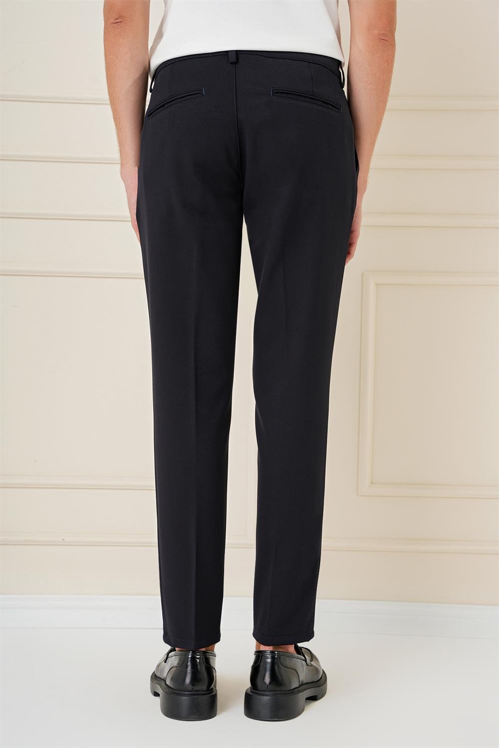 P 1164 Slim Fit Siyah Klasik Pantolon