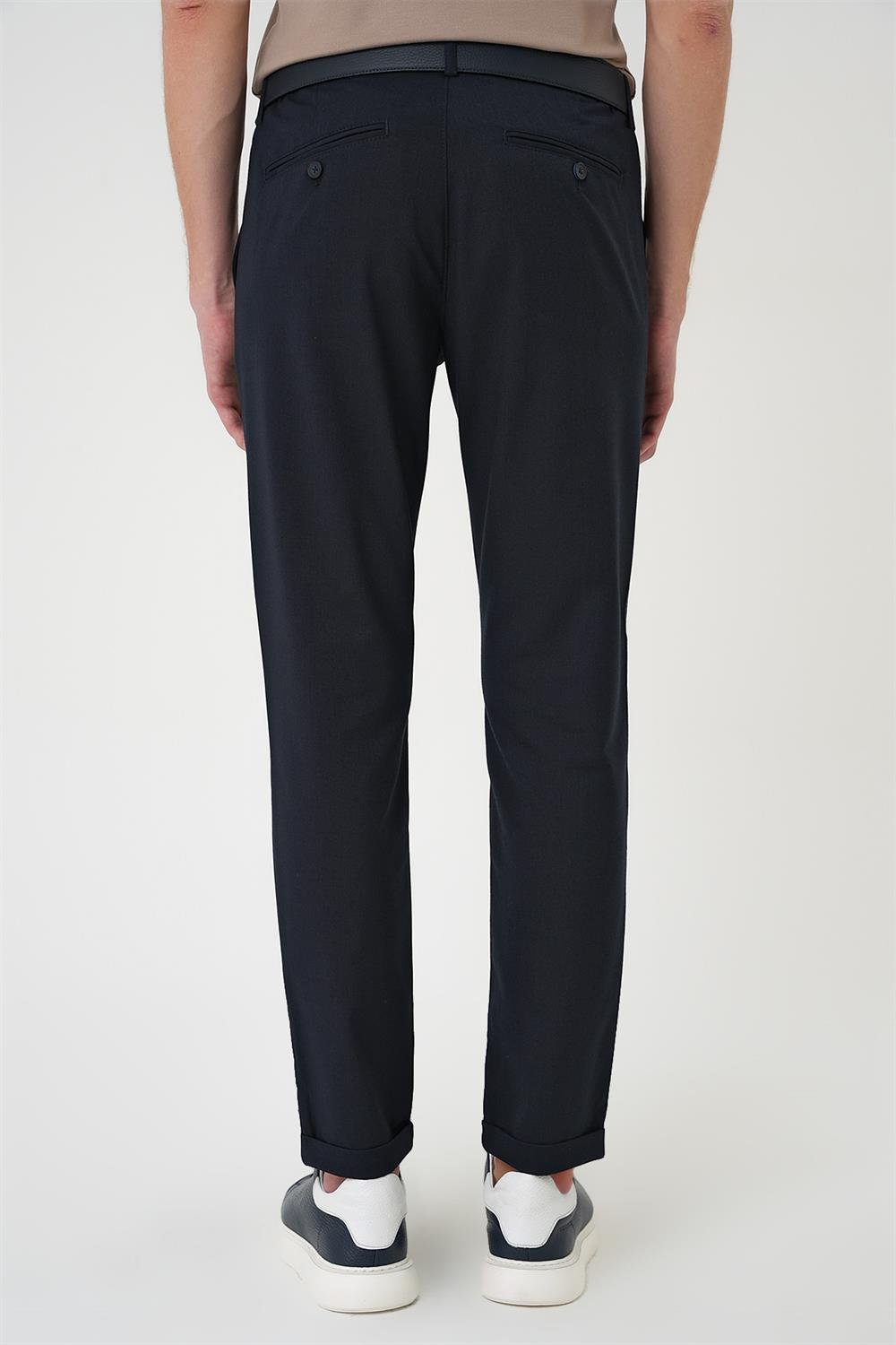 P 1165 Slim Fit Lacivert Klasik Pantolon
