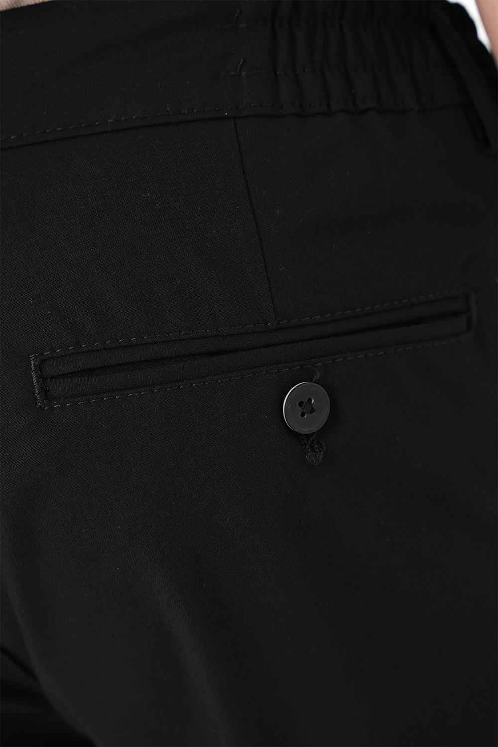 P 1165 Slim Fit Siyah Klasik Pantolon