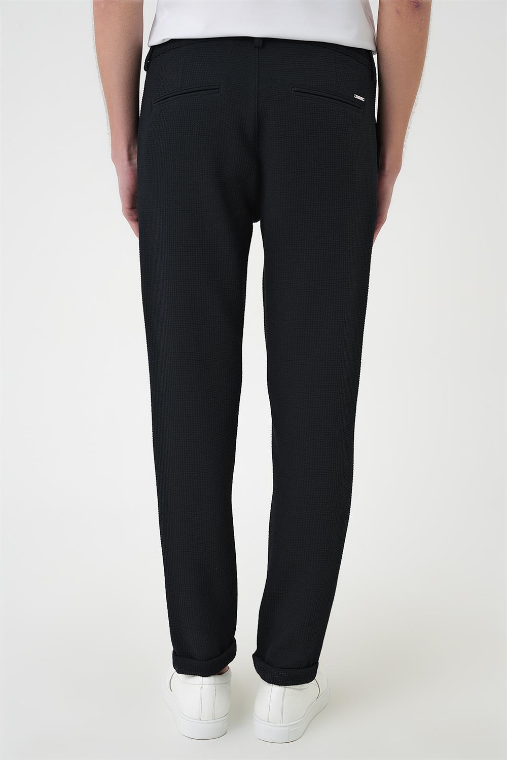 P 1166 Slim Fit Lacivert Klasik Pantolon