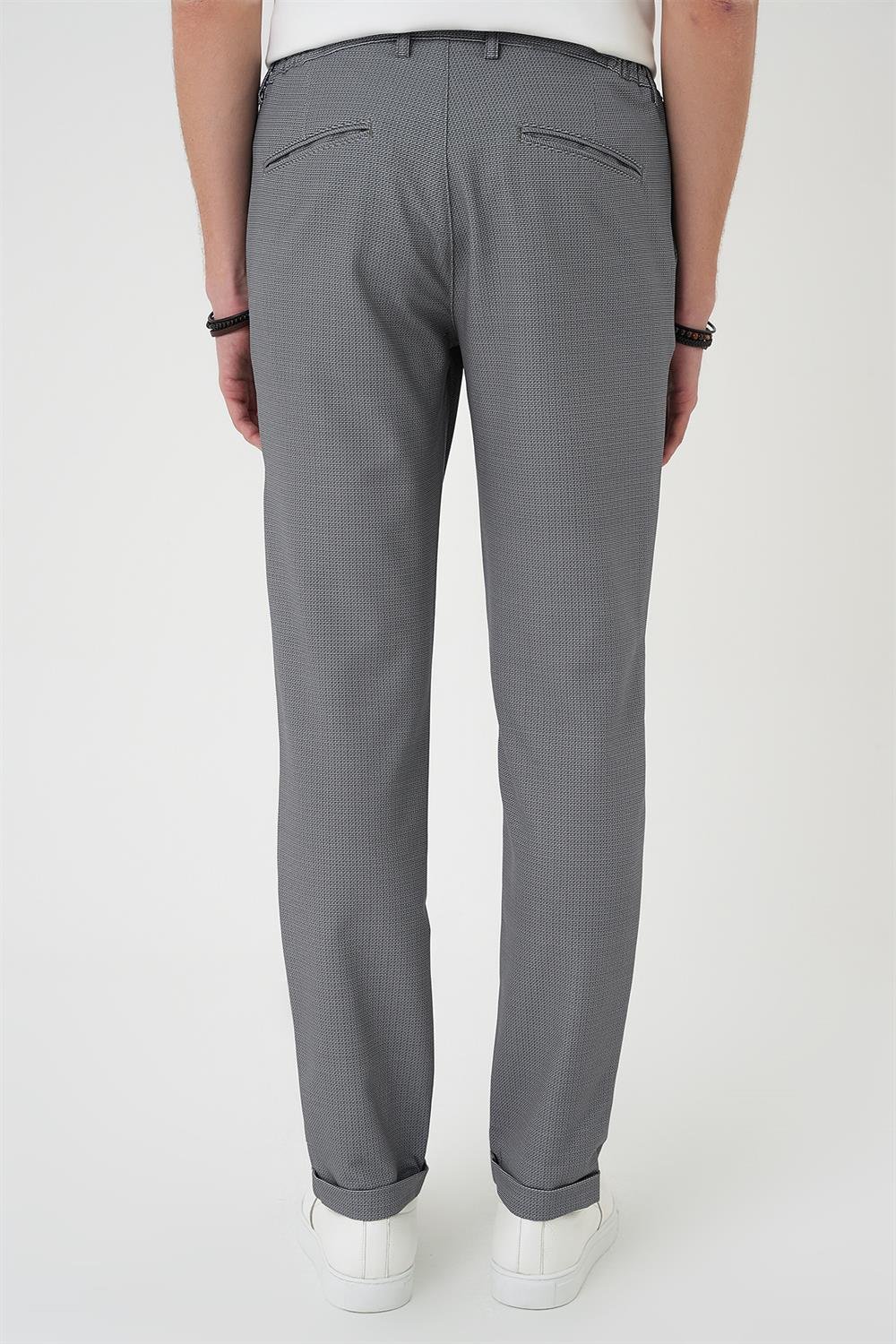 P 1181 Comfort Fit Beli Lastikli Siyah Jogger Pantolon 