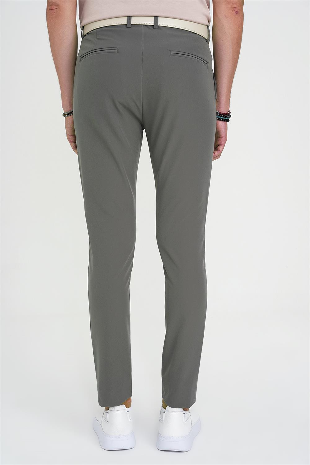 P 1197 PANTOLON SLİM FİT HAKI CASUAL
