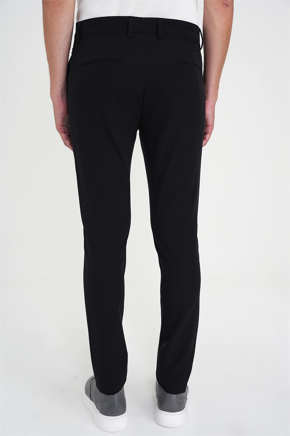 P 1197 PANTOLON SLİM FİT SİYAH CASUAL