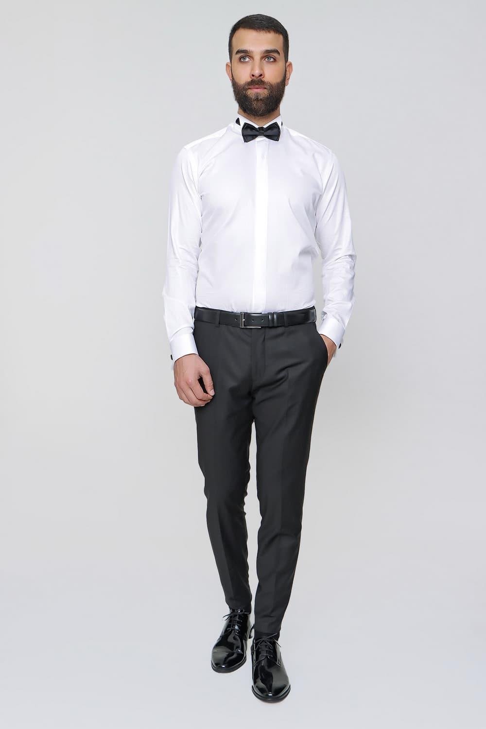 P 2020 Slim Fit Siyah Klasik Pantolon
