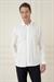 Slim Fit %100 Modal Uzun Kol Klasik Beyaz Gömlek  Gk 743