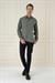 Slim Fit %100 Modal Uzun Kol Klasik Haki Gömlek  Gk 743