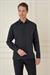 Slim Fit %100 Modal Uzun Kol Klasik Siyah Gömlek  Gk 743