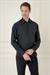 Slim Fit %100 Modal Uzun Kol Klasik Siyah Gömlek  Gk 743